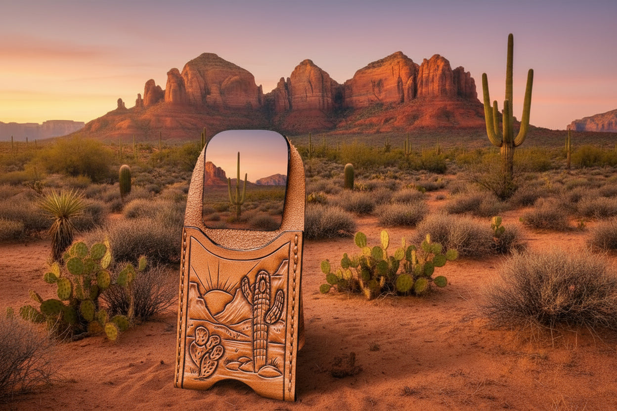 Western boot card holder